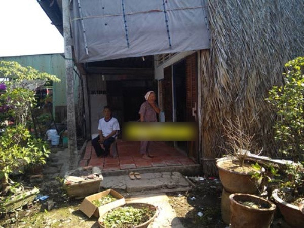 Ngôi nhà của vợ chồng ông Ba Trung