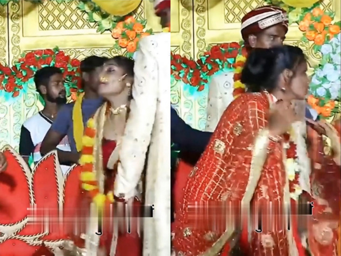 Khung cảnh lộn xộn được diễn ra trong đám cưới.