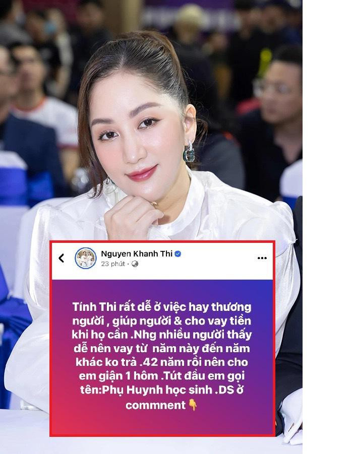 Status đòi nợ lại tiếp tục khiến nữ ca sĩ bị vạ lây.