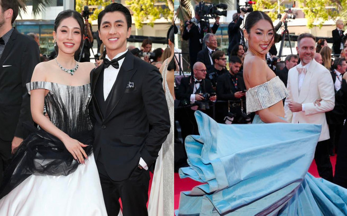 Á hậu Việt tại Cannes: Người được chồng 'tháp tùng', người gây chú ý Ảnh 2