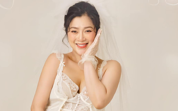Diễn viên Thanh Trúc khoe ảnh cô dâu bầu xinh đẹp, nói 1 câu về chú rể cận ngày sinh Ảnh 2