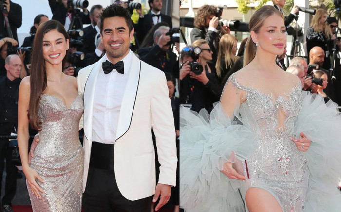 Thảm đỏ Cannes ngày bế mạc: Miss Universe 2015 được ông xã 'tháp tùng' Ảnh 2