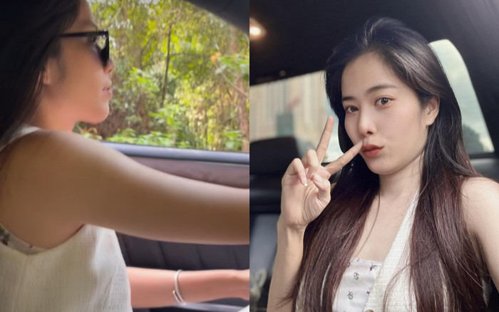Nam Em làm tài xế chở bạn trai dạo mát, nhan sắc xinh đẹp gây chú ý Ảnh 2