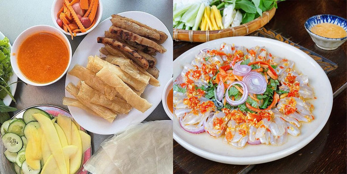 Nem nướng và gọi cá Nha Trang