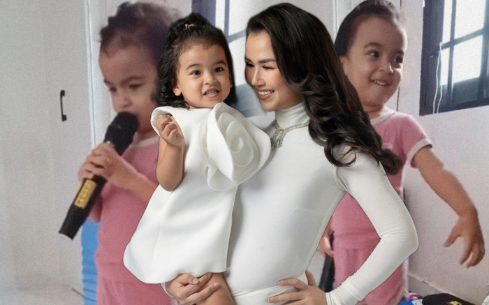 Ái nữ lai Ấn nhà Võ Hạ Trâm cầm micro ca hát: 'Con cỡ này, mẹ cỡ nào?' Ảnh 2