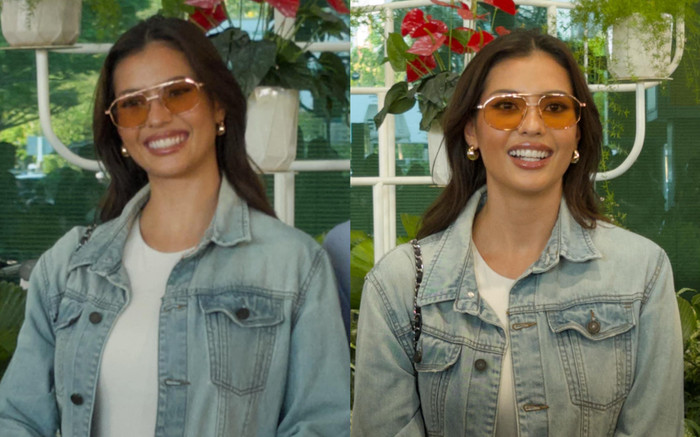 Á hậu 1 - Miss Universe 2023 về Việt Nam, sắc vóc thế nào qua camera thường? Ảnh 2