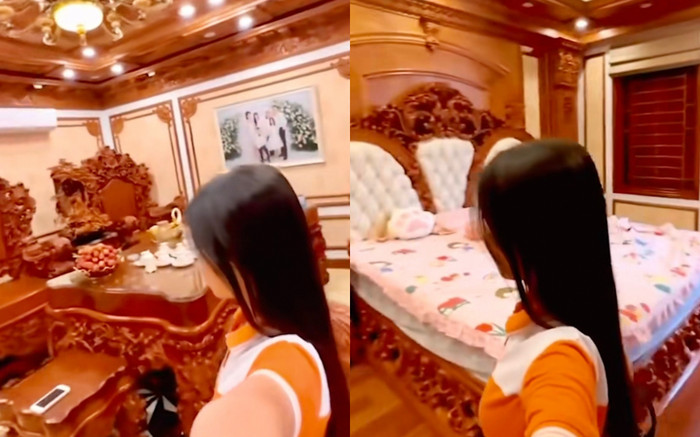 Quay clip đi học về, cô gái hút 20 triệu lượt xem, dân mạng trầm trồ vì căn biệt thự “sặc mùi tiền” Ảnh 2