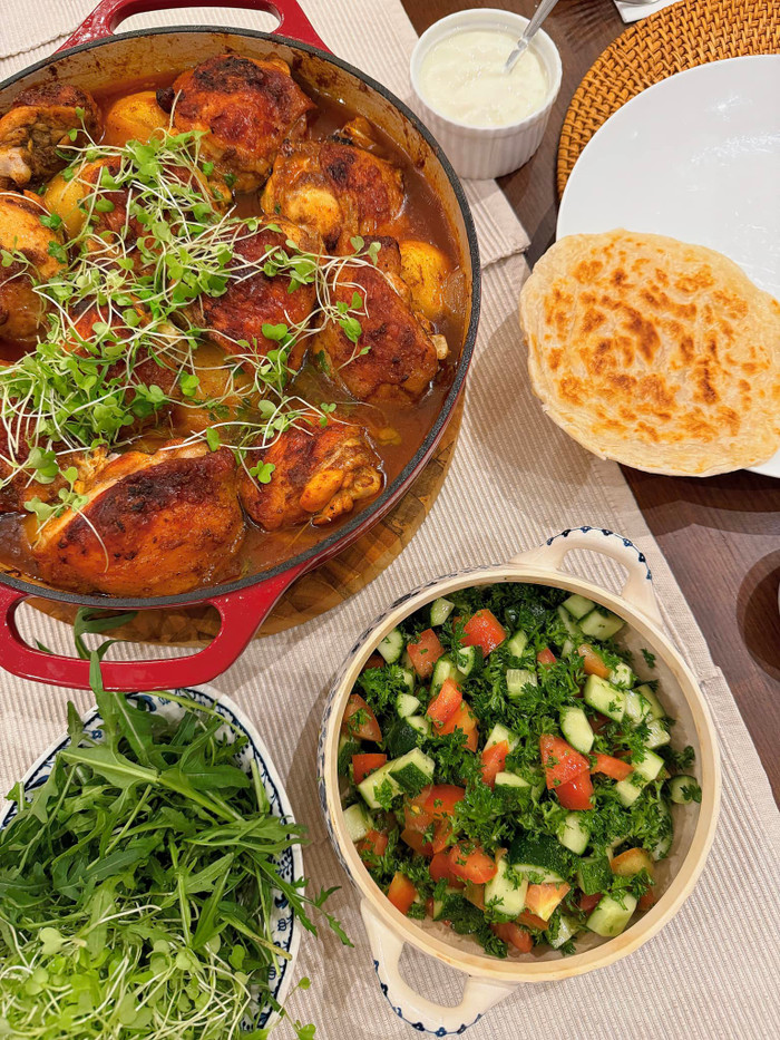 Bữa ăn được trang trí đẹp mắt