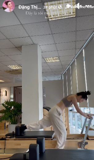 Midu tiết lộ mỗi sáng đều tập luyện để giữ dáng. 