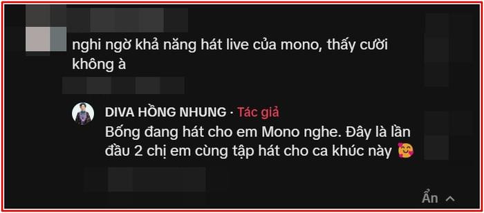 Dân mạng nghi ngờ khả năng hát live của MONO, diva Hồng Nhung liền lên tiếng Ảnh 1