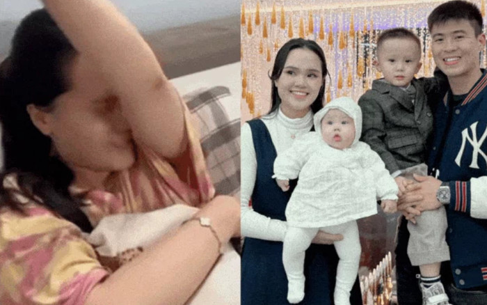 Thấy vợ cầu thủ ngày ngày livestream vì gánh nặng con cái gia đình, dân mạng không khỏi xót xa Ảnh 2