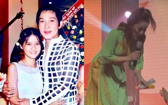 Con gái cố NS Vũ Linh được khán giả ùa lên tặng xấp tiền khi đi diễn nối nghiệp ba Ảnh 2