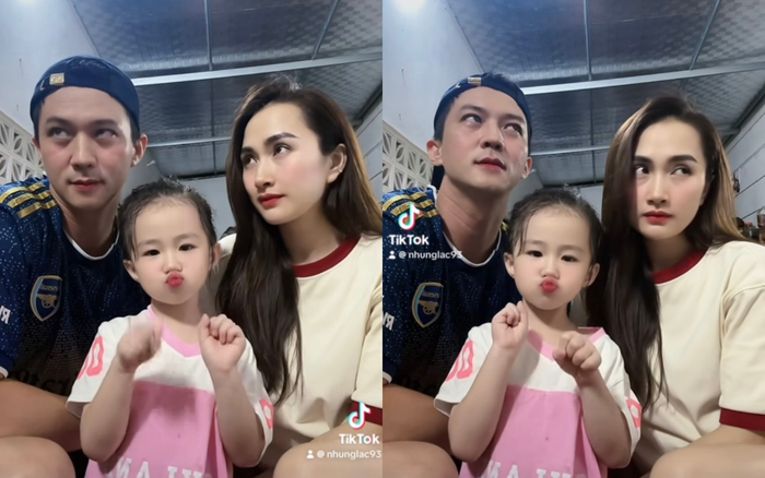 Vợ chồng Hà Việt Dũng cho con gái cưng lên sóng.