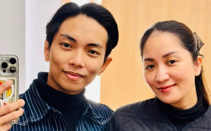 Khánh Thi lộ mặt mộc phúc hậu, ngày càng rõ tướng phu thê với Phan Hiển Ảnh 2