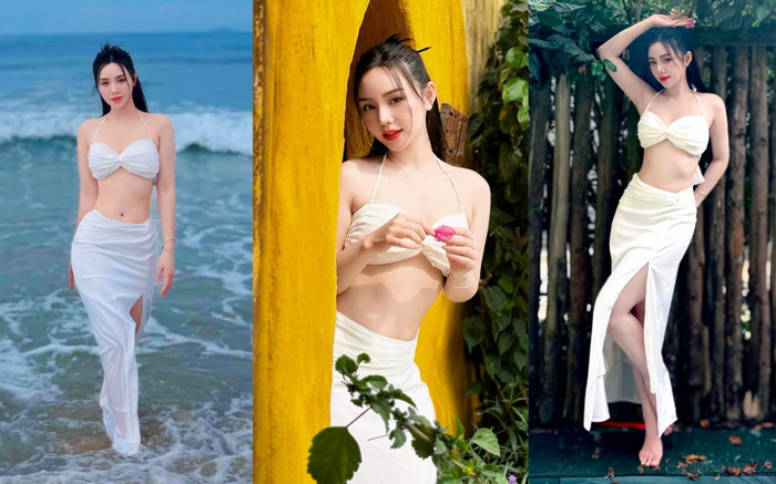 Quỳnh Kool 'nửa kín nửa hở', khoe sắc vóc tựa hoa hậu Ảnh 2