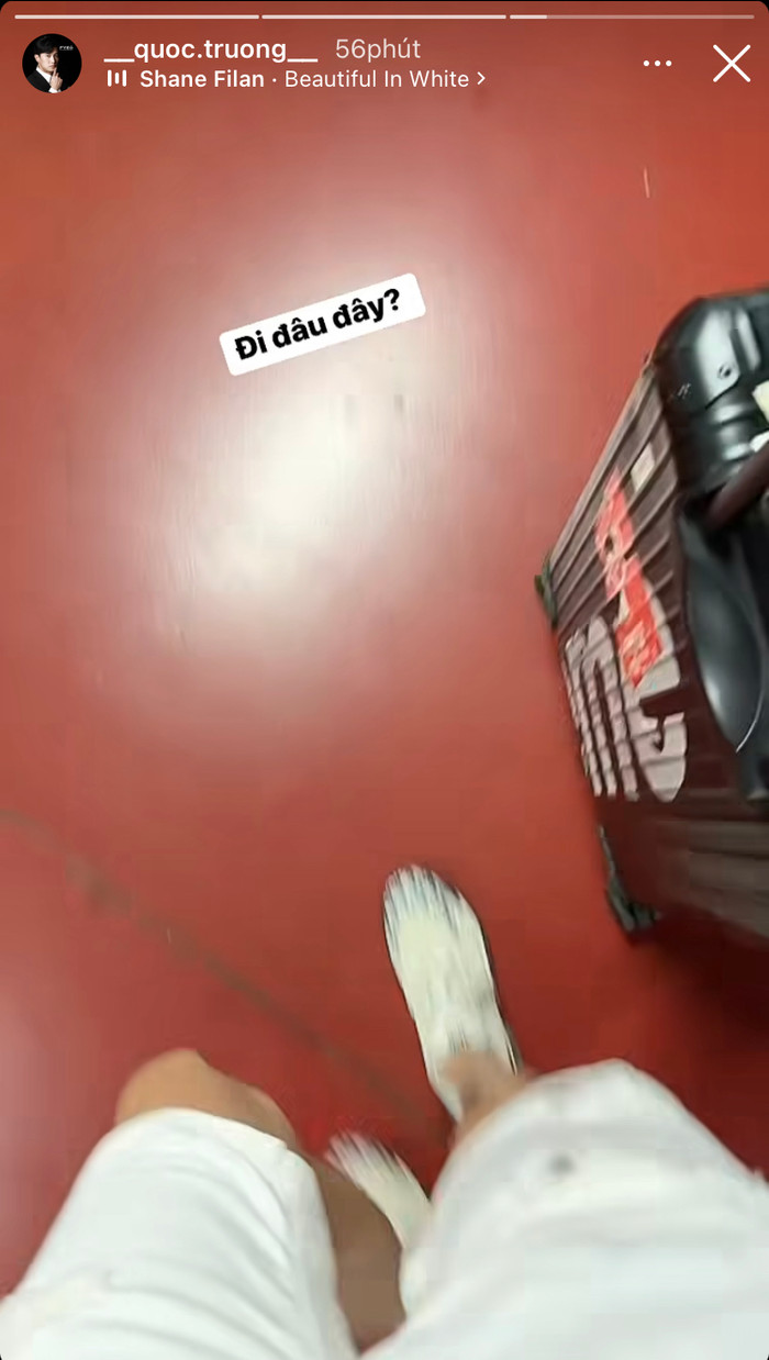 Quốc Trường bị nghi đang rục rịch đến Đà Lạt để dự ngày vui của Midu. Ảnh: Instagram quoc.truong