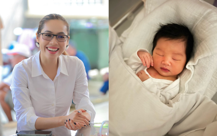 Á hậu Vbiz công khai ảnh con gái đầu lòng, một điểm của nhóc tỳ khiến dàn sao xuýt xoa Ảnh 2