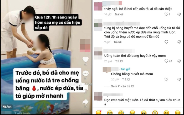 Khoe clip tự sinh thường trong bể bơi bằng phao tại nhà, mẹ bỉm gây tranh cãi gay gắt Ảnh 2