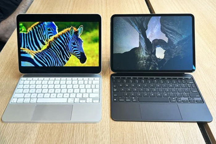 iPad Pro 2024 là mẫu iPad mỏng nhất từ trước đến nay. (Ảnh: Mashable).