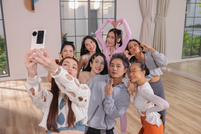 Lệ Quyên và Mlee thường xuyên chung nhóm khi tham gia cùng một chương trình truyền hình thực tế. Ảnh: FBNV