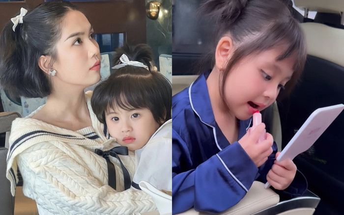 'Con gái' Ngọc Trinh 5 tuổi đã tập tành làm điệu Ảnh 2