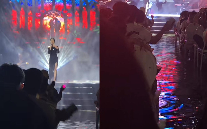 Nữ ca sĩ Việt đi hát gặp trời mưa, nước ngập tới chân khán giả Ảnh 2