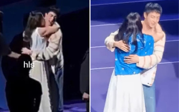 Fan nữ gây tranh cãi vì cố tình cưỡng hôn Jin (BTS) trên sân khấu Ảnh 2