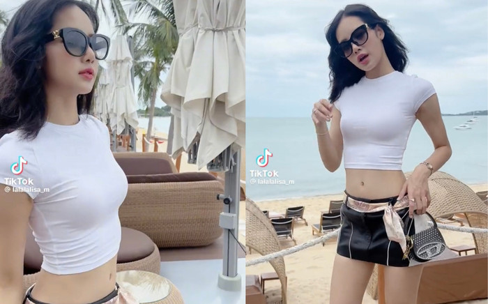 Lisa chỉ vén áo khoe eo, xoay hông nhẹ thu về ngay gần 14 triệu lượt xem Ảnh 2