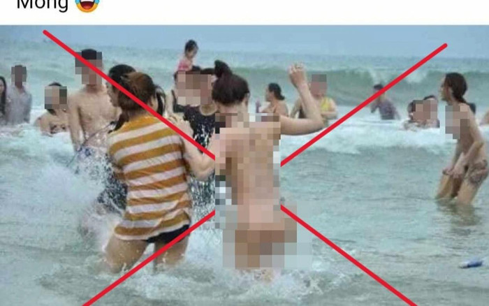 Công an vào cuộc vụ du khách khoả thân tắm ở biển Sầm Sơn Ảnh 2