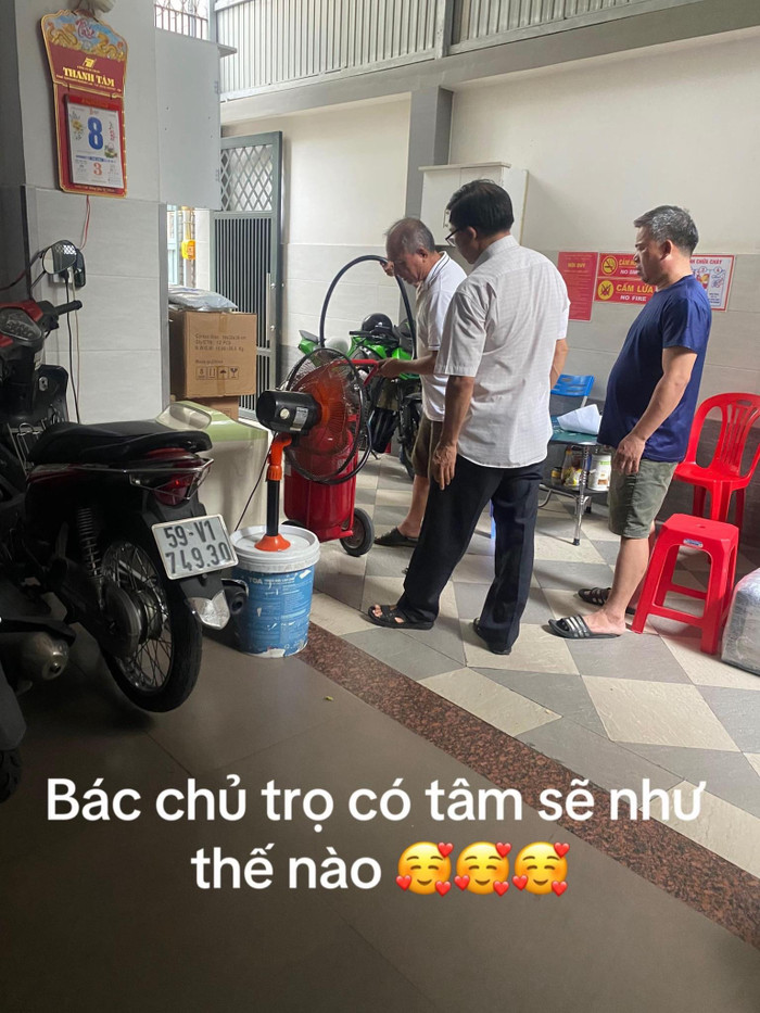 Bác chủ trọ có tâm được cộng đồng mạng bấm like nhiệt tình.