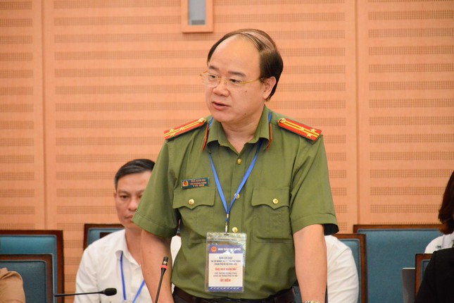 Thượng tá Ngô Xuân Hải, Phó trưởng Phòng An ninh chính trị nội bộ, Công an thành phố Hà Nội. Ảnh: Tiền Phong