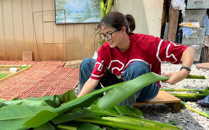 Cựu người mẫu Việt qua Mỹ đi làm cỏ vườn kiếm 450k/giờ, nhận trợ cấp gần 80 triệu Ảnh 2