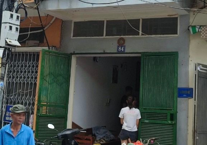 Hiện trường vụ việc nơi xảy ra nổ khí gas.