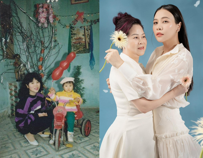 Mới đây, mẹ vợ của Cường Đô La - bà Nguyễn Thủy Lan vừa khoe trên trang cá nhân hình ảnh Đàm Thu Trang thời còn nhỏ cùng hình ảnh hiện tại của cả hai. Bài đăng lập tức nhận về vô số lời khen từ phía cộng đồng mạng. Nhiều người nhận xét Hoa khôi Xứ Lạng thừa hưởng nhiều nét đẹp từ mẹ. 