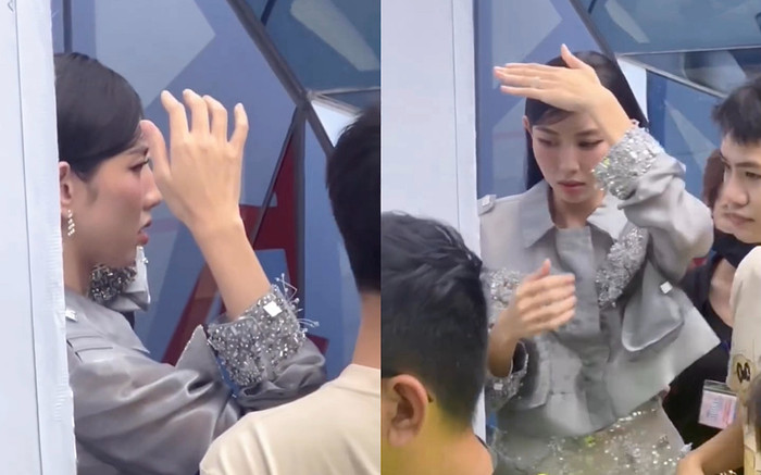 Hoa hậu Thùy Tiên gặp sự cố Ảnh 2