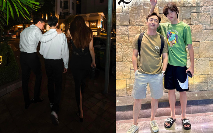 Chiều cao của Subeo trong khung hình chụp với hai gia đình Ảnh 2