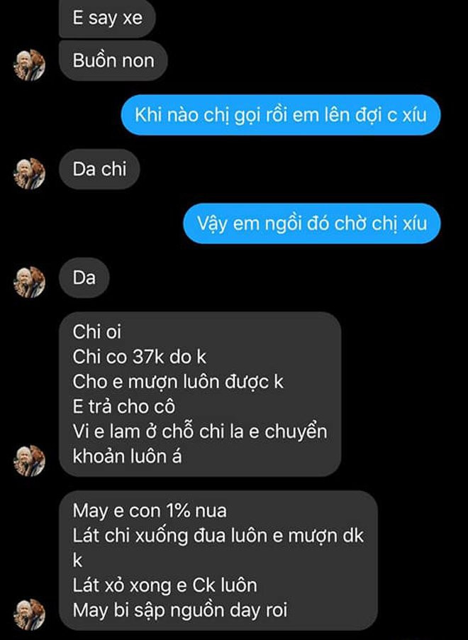 Đoạn hội thoại của Nguyên và vị khách