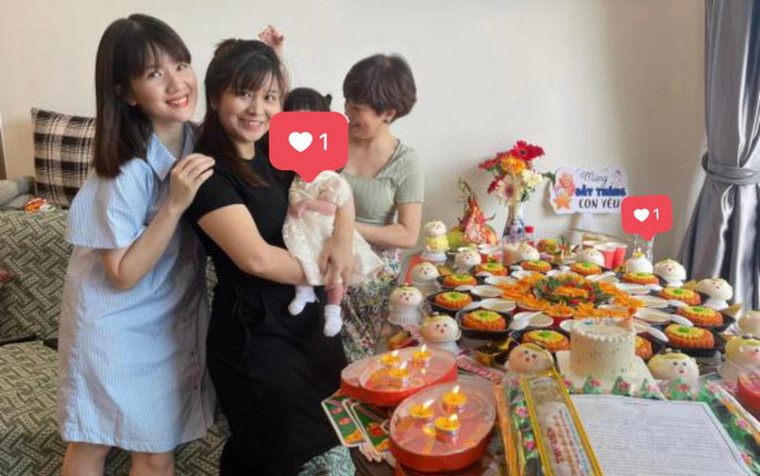 Vợ cũ NSƯT Chí Trung dự tiệc đầy tháng cháu nội Ảnh 2