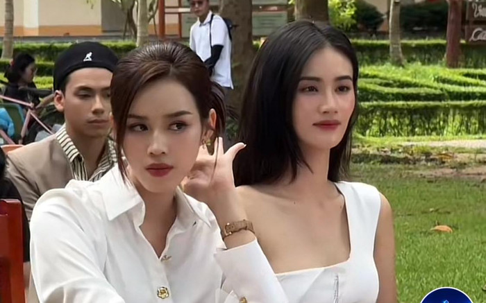 Hoa hậu Đỗ Thị Hà 'chặt đẹp' Ý Nhi khi cùng ngồi ghế nóng Ảnh 2