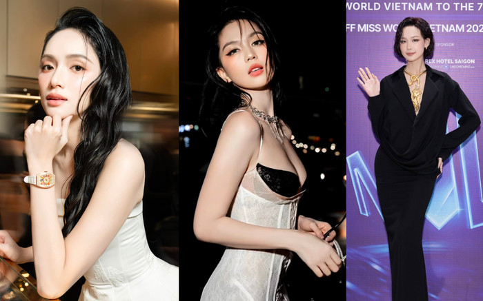 Cùng để tóc ướt át: Hương Giang - Ngọc Trinh bừng sáng nhan sắc, Hoa hậu Bảo Ngọc bị chê Ảnh 2