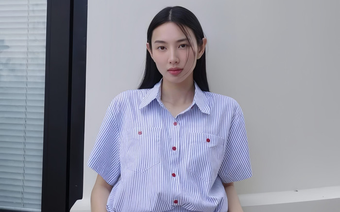 Hoa hậu Thùy Tiên mặc đồ bình dân Ảnh 2