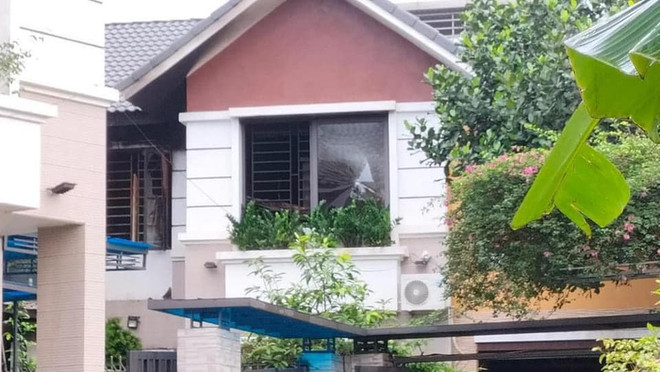 Ngôi nhà xảy ra vụ cháy. Ảnh: Đài PT-TH Thái Nguyên