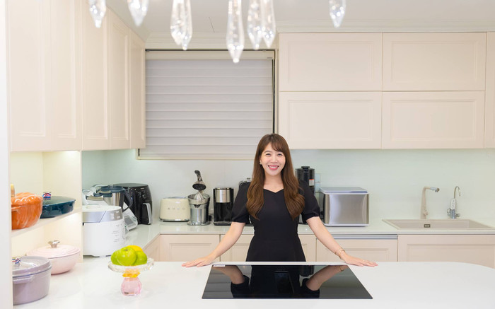 BTV Diệp Chi khoe căn bếp sáng bóng, góc nào cũng hiện đại đến từng chi tiết Ảnh 2