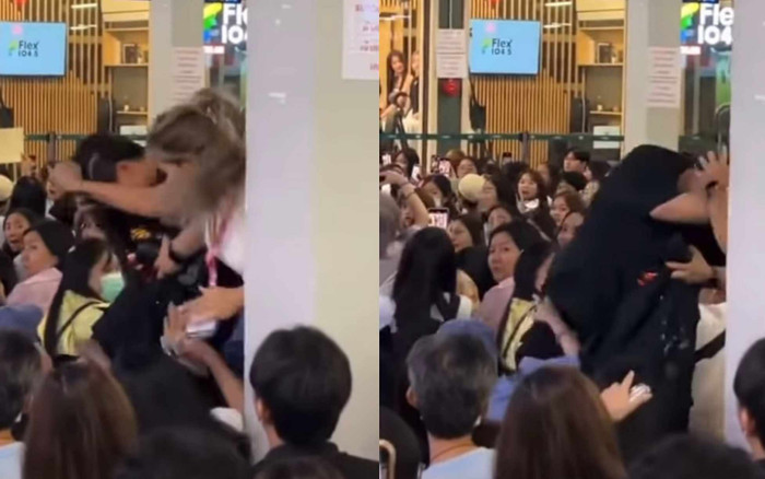Nữ ca sĩ đứng cười khi chứng kiến fan xô xát tại sự kiện? Ảnh 2