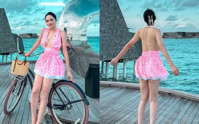 Hương Giang diện váy khoét trước hở sau Ảnh 2