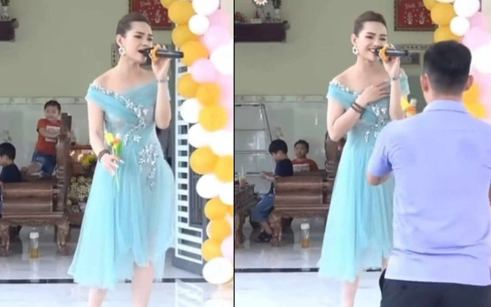 Nữ ca sĩ từng đóng phim 'Cổng mặt trời' đi hát đám tiệc, nhan sắc hiện tại gây bất ngờ Ảnh 2