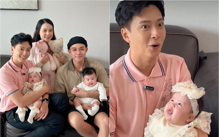 Ngô Kiến Huy ẵm con gái của Sam, mẹ bỉm thốt lên 'mang về nuôi đi' Ảnh 2