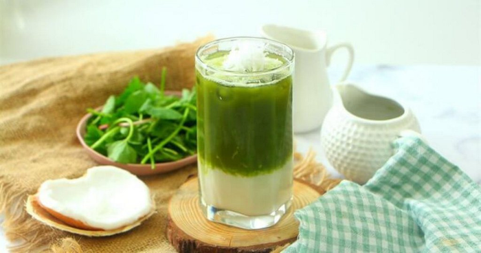 Nước rau má đậu xanh cốt dừa không những thơm ngon còn đem lại nhiều lợi ích sức khỏe. Ảnh: Internet