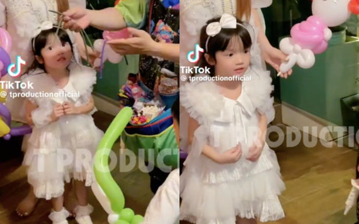 Cận cảnh visual 'xinh như công chúa' của bé Destiny khi 6 tuổi. 