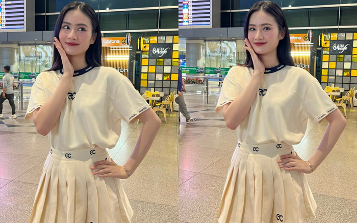 Nhan sắc xinh đẹp, rạng rỡ của Hoa hậu Ý Nhi sau 7 tháng du học ở Úc. 